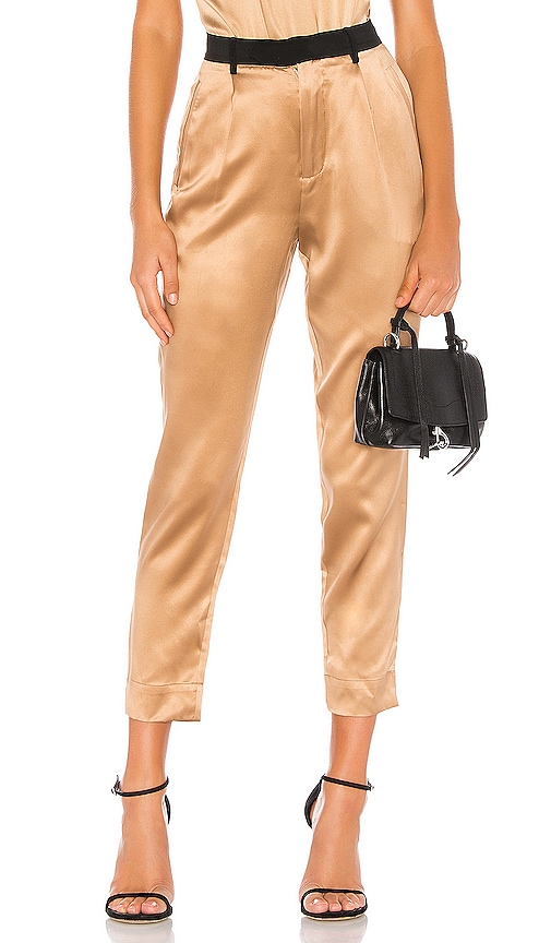 Black Waistband Tapered Pant