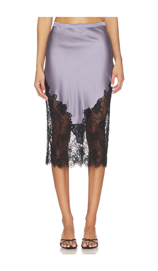fleur du mal Juliet Lace And Silk Skirt