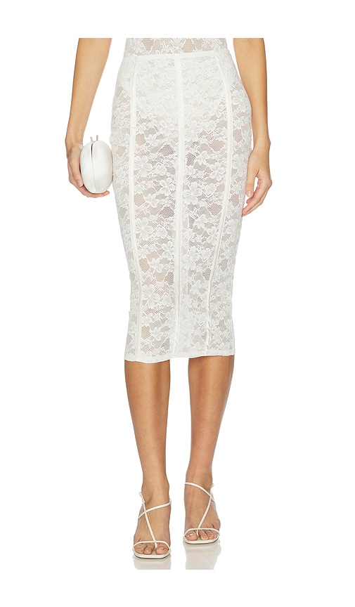 fleur du mal Le Stretch Lace Pencil Skirt