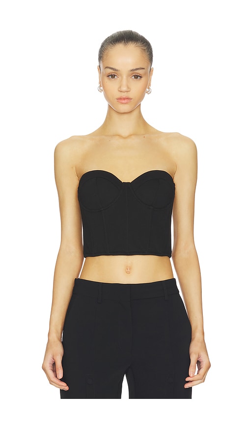 Fleur Du Mal Terry Cropped Hamptons Top In Black