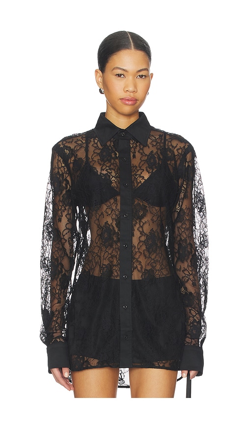 fleur du mal Juliet Lace Button Down