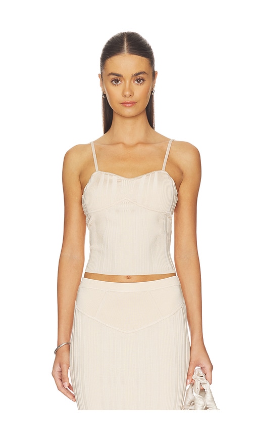 fleur du mal Rib Darted Cami Top
