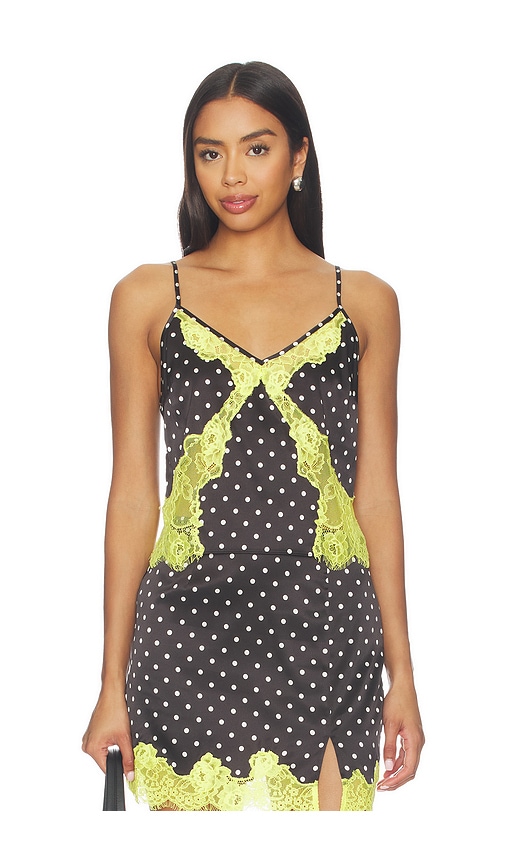 fleur du mal Juliet Lace Dotted Cami en Black White Taille S Also en XS M L 276 €