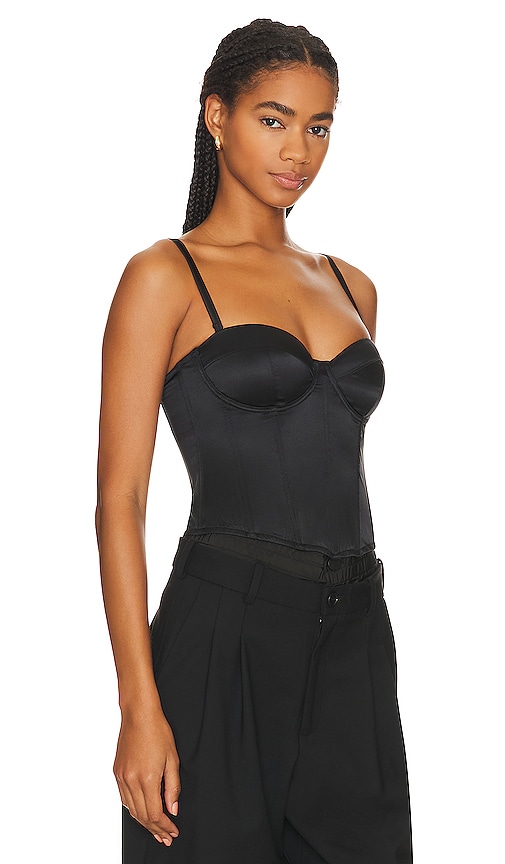 Shop Fleur Du Mal Hamptons Bustier In Black