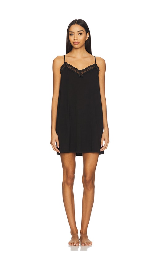 Flora Nikrooz Maven Chemise With Lace In Black