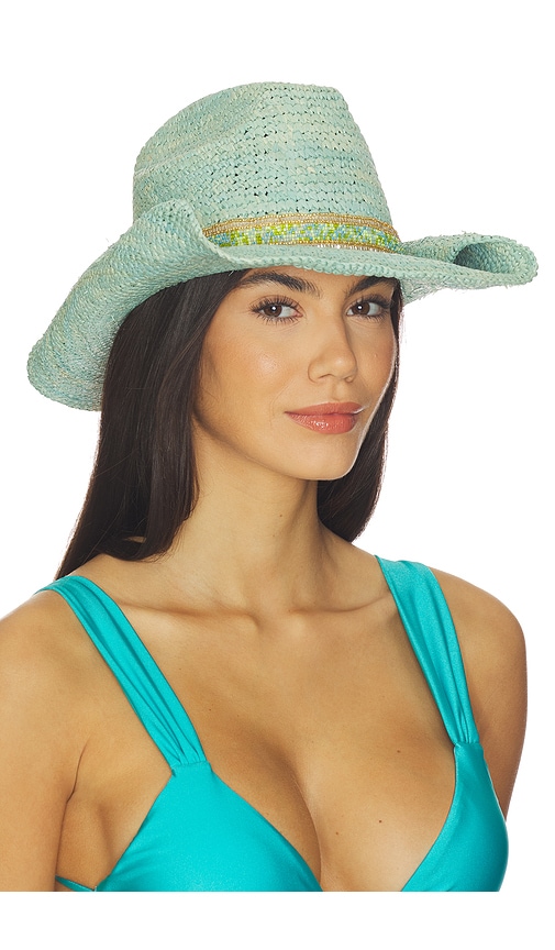 florabella Skyler Crochet Raffia Cowboy Hat