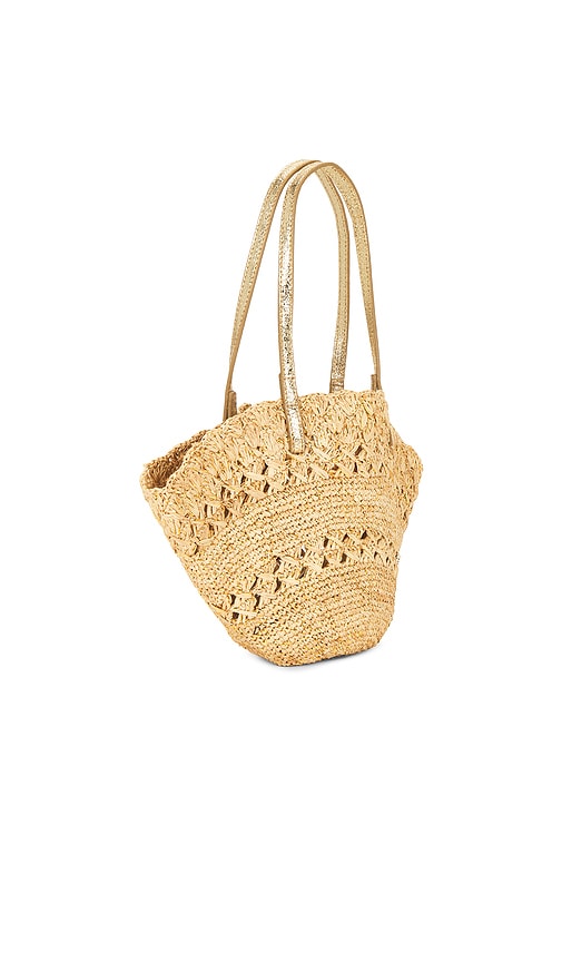  Florabella Kleine Tasche In Natürlich & Goldfarben Salerno In Neutral. 