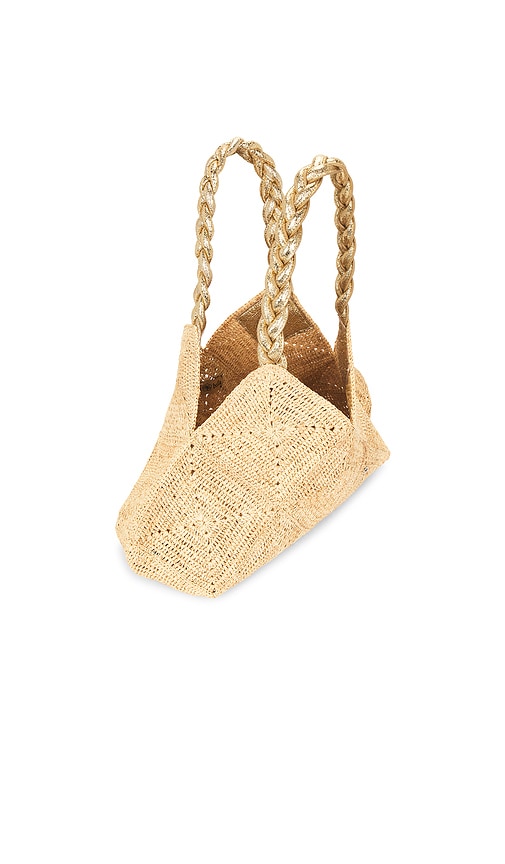 florabella Foggia Crochet Raffia And Leather Tote Bag | Thumbnail 4 florabella Foggia Crochet Raffia And Leather Tote Bag | Thumbnail 4