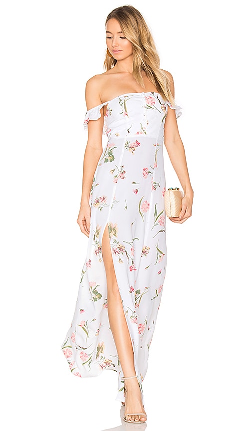 flynn skye bardot maxi dress