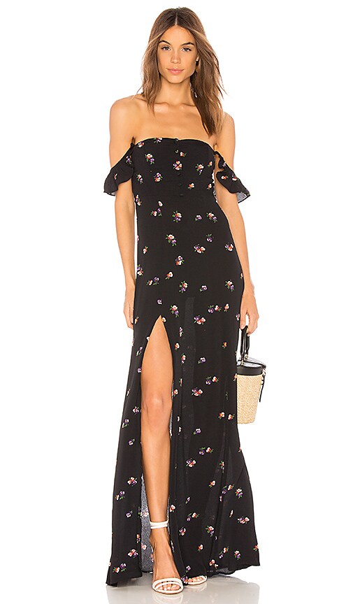 flynn skye bardot maxi dress