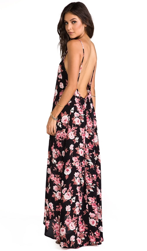 Scoop Back Maxi in Pretty