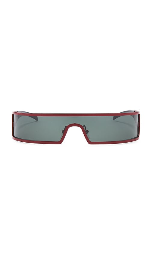 FWRD Renew Dior Punk Shield Sunglasses in Red