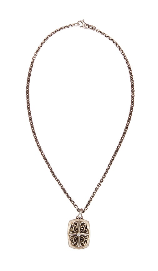FWRD Renew Chrome Hearts Keeper Pendant Chain Necklace in Silver