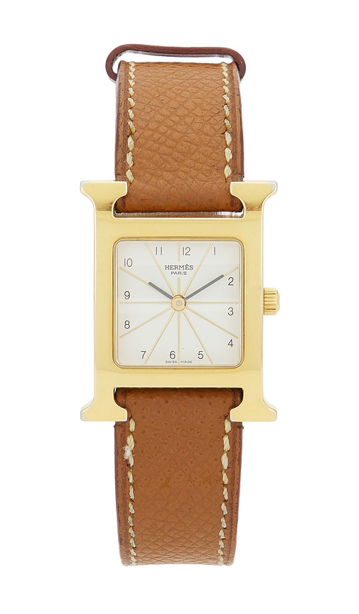 FWRD Renew Hermes Heure H Watch in Gold