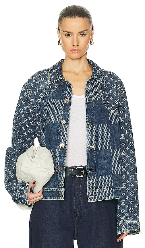 FWRD Renew Louis Vuitton Denim Jacket in Blue