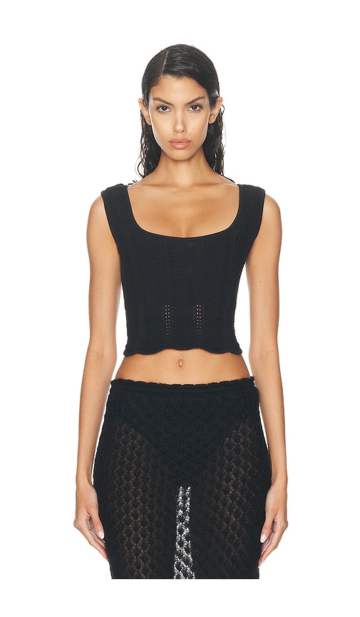 FWRD Renew Vivienne Westwood Bustier Top in Black