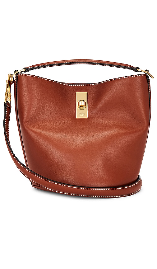 FWRD Renew Celine Teen Bucket Bag in Brown
