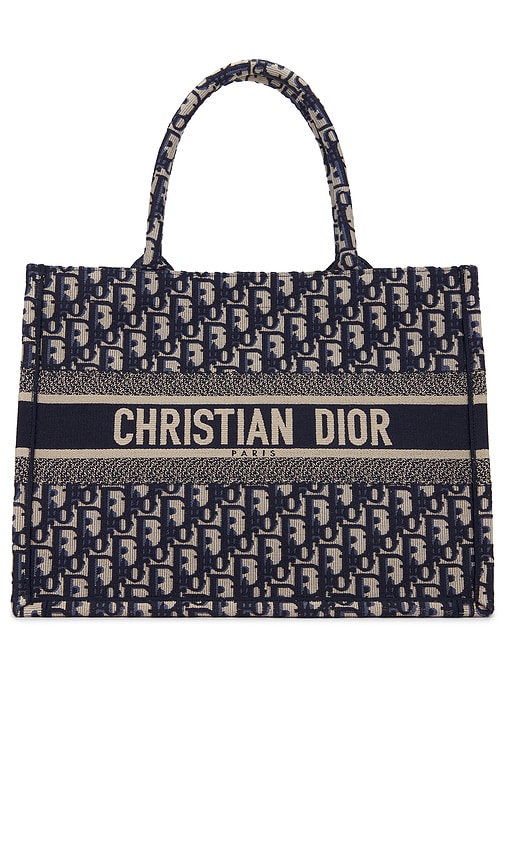 FWRD Renew Dior Book Tote Bag in Black