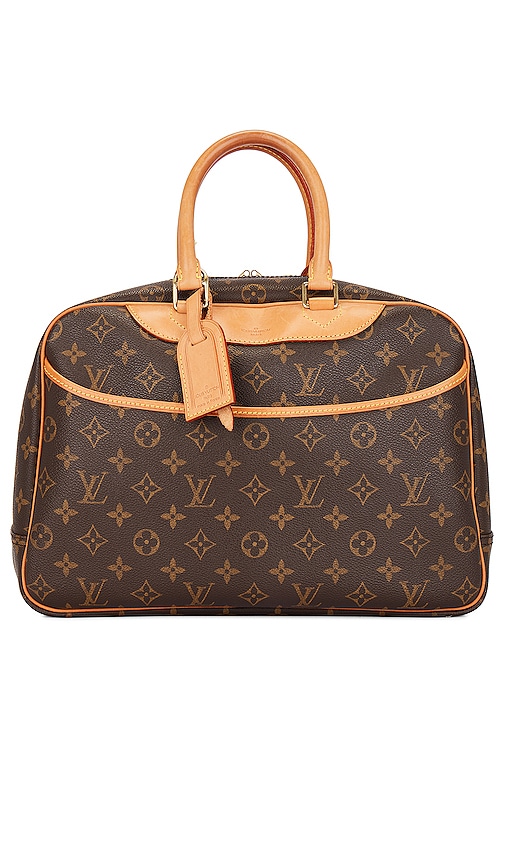 Pre-owned Louis Vuitton Monogram Deauville Handbag In Brown