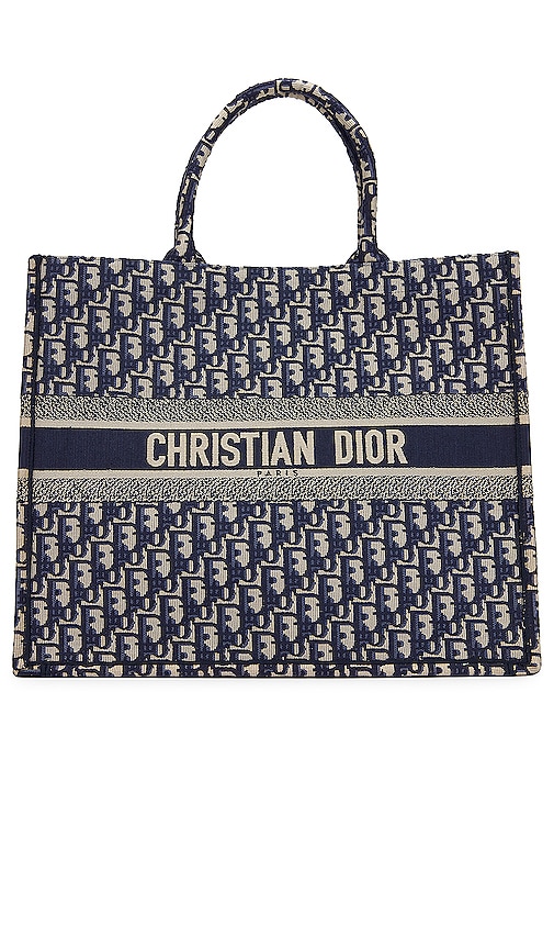 FWRD Renew Dior Book Tote Bag in Blue