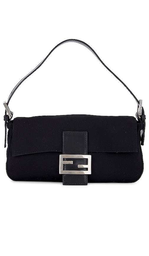 FWRD Renew Fendi Baguette Shoulder Bag in Black REVOLVE