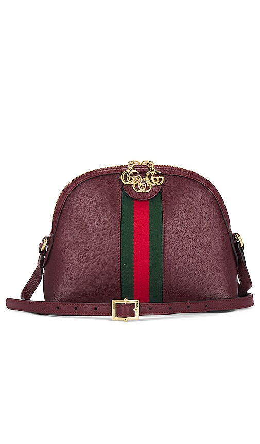 FWRD Renew Gucci Ophidia Shoulder Bag in Burgundy