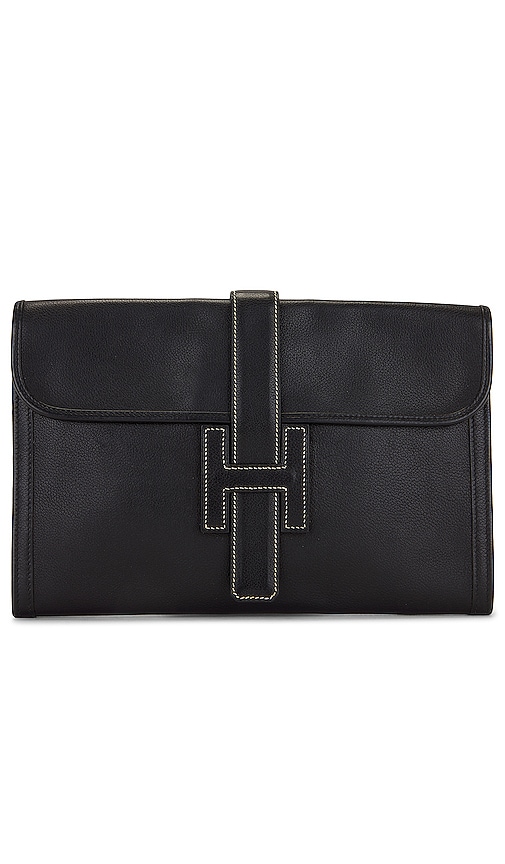 Hermes Jige Womens Clutches, Black