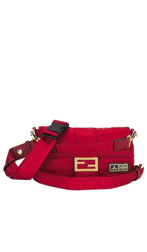 FWRD Renew Fendi X Porter Mama Baguette 3 Way Shoulder Bag in Red