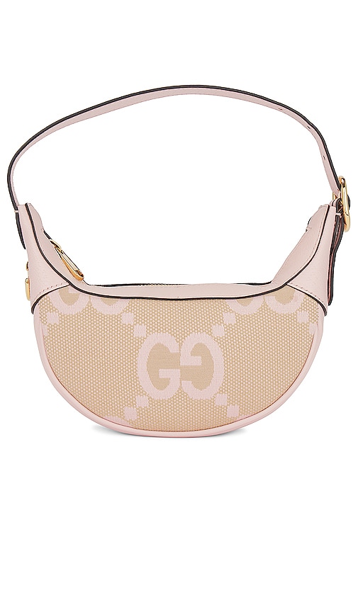 FWRD Renew Gucci GG Canvas Shoulder Bag in Blush