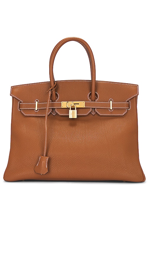 FWRD Renew Hermes Birkin 35 Handbag in Gold