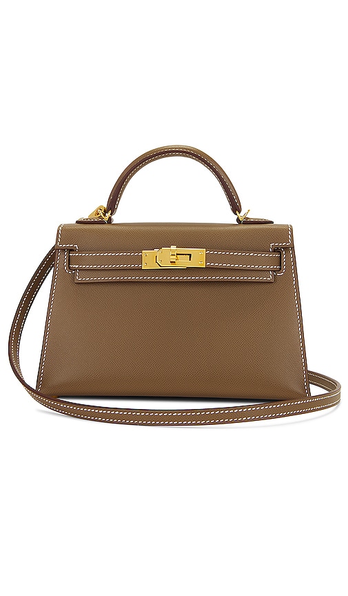 FWRD Renew Hermes Mini Kelly Madame Handbag in Etoupe | REVOLVE
