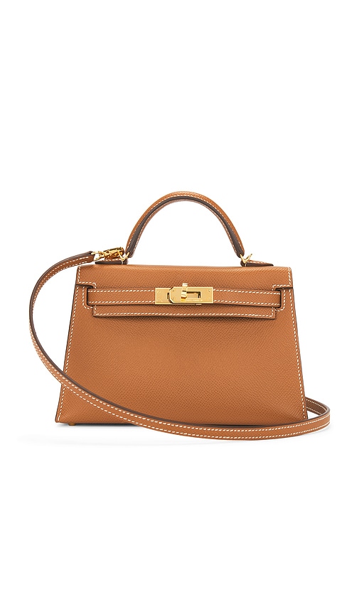 FWRD Renew Hermes Epsom Kelly 20 Handbag in Gold