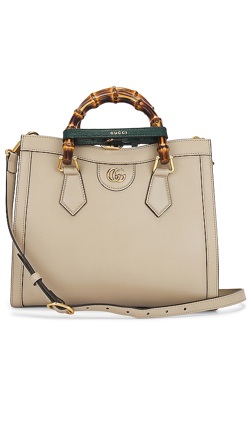 Fwrd Renew Gucci Diana 2 Way Handbag In Brown