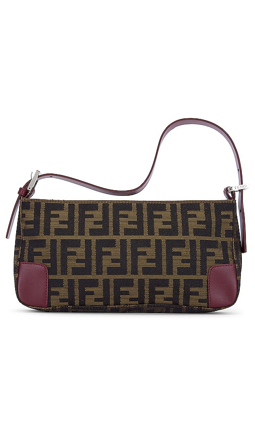 Fendi zucca shoulder sales bag