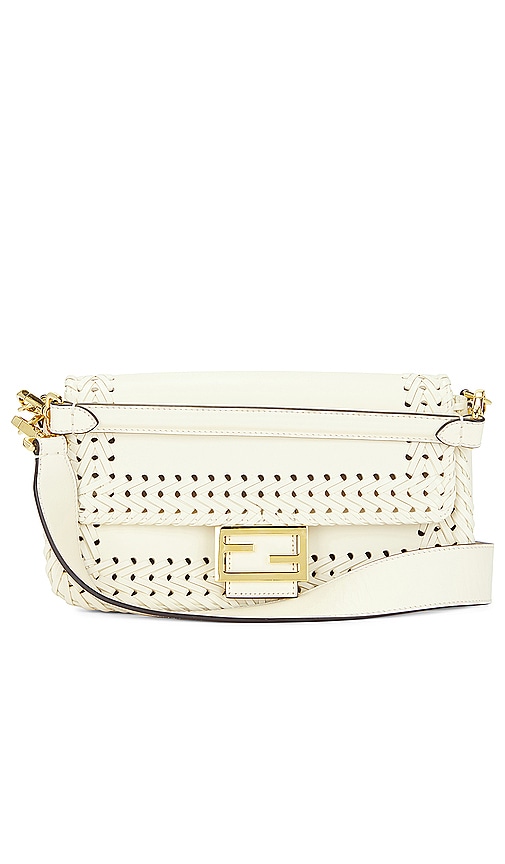 FWRD Renew Fendi Mama Baguette Shoulder Bag in Ivory