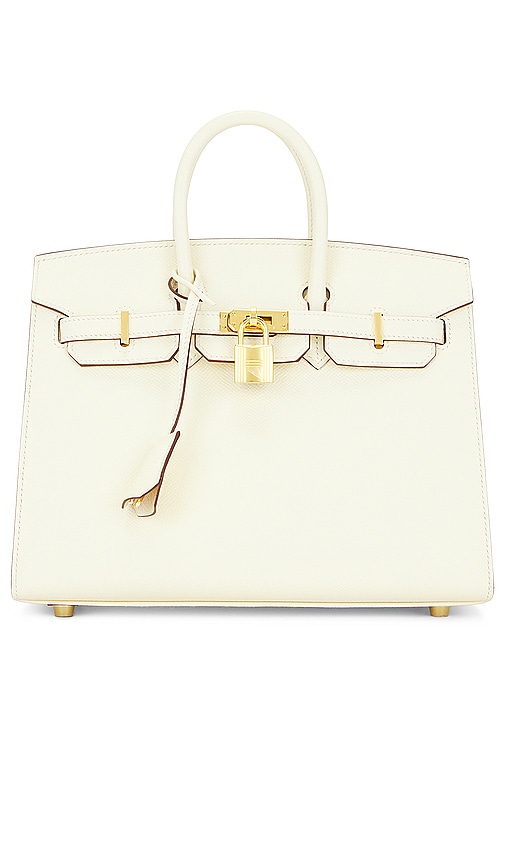 FWRD Renew Hermes Birkin 25 Epsom Handbag in Craie