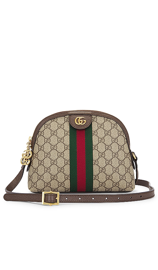 FWRD Renew Gucci Ophidia GG Shoulder Bag in Beige