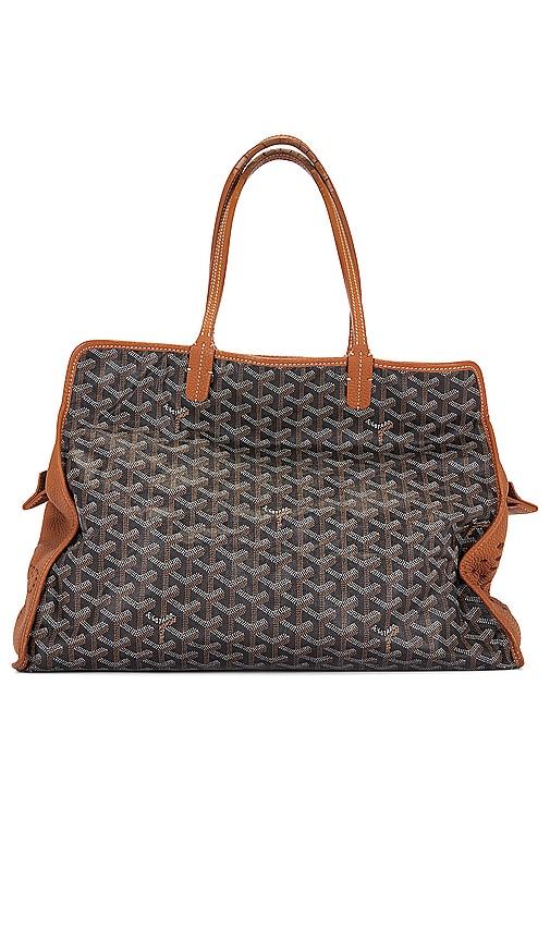 FWRD Renew Goyard Hardy PM Tote Bag in Black