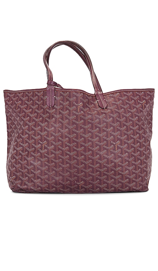 Burgundy goyard tote sale