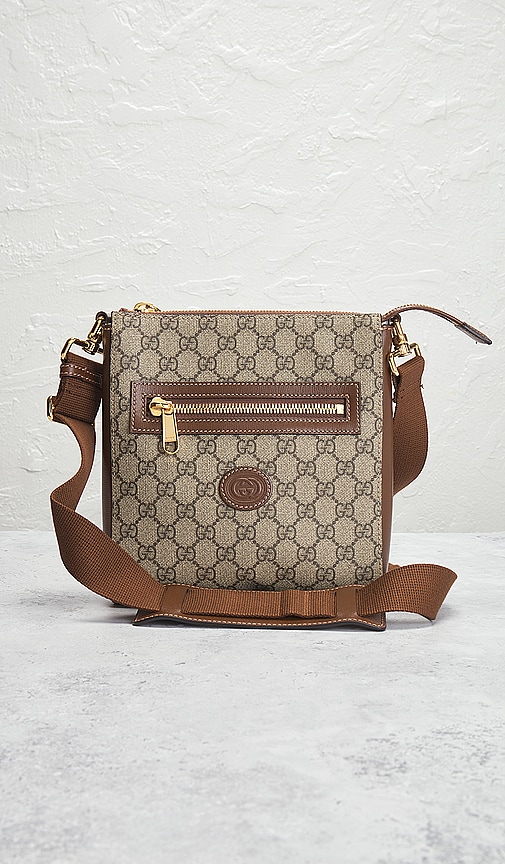 Shop Fwrd Renew Gucci Gg Supreme Shoulder Bag In 棕色