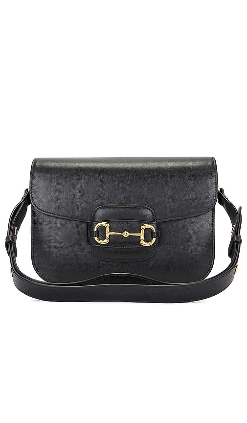 FWRD Renew Gucci Horsebit 1955 Shoulder Bag in Black