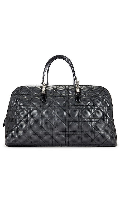 Fwrd Renew Dior Cannage Malice Handbag In Black
