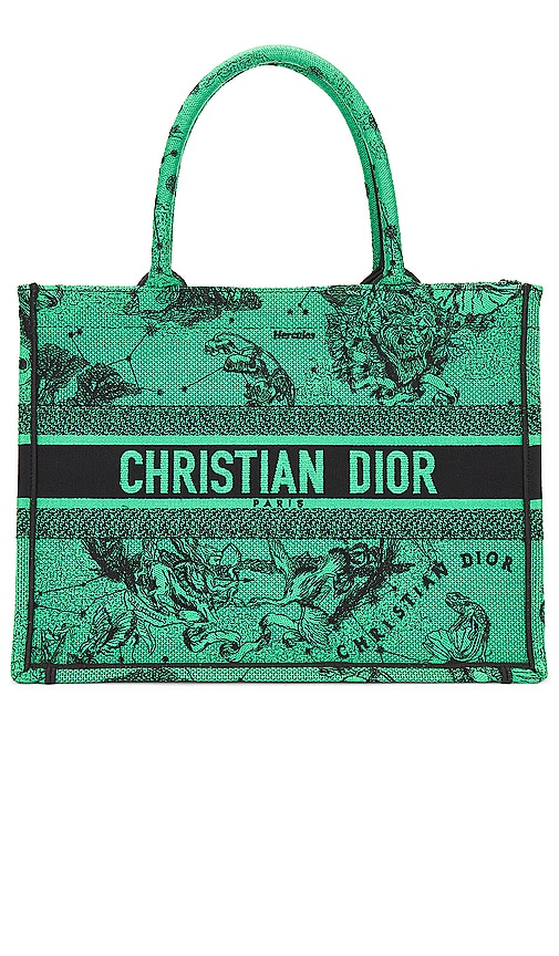 FWRD Renew Dior Toile De Jouy Zodiac Embroidered Book Tote Bag in 