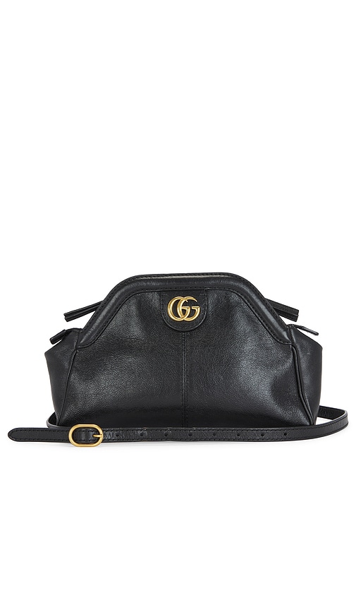 Fwrd Renew Gucci Gg Marmont Rebelle Shoulder Bag In 黑色