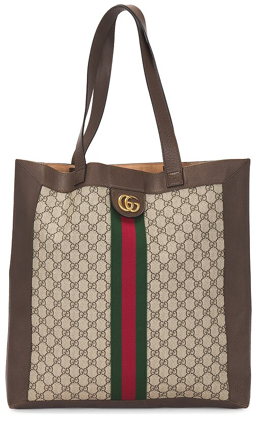 Fwrd Renew Gucci Ophidia Tote Bag In Brown