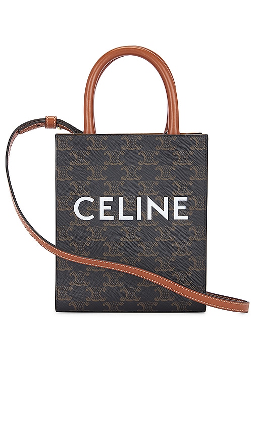 Fwrd Renew Celine Vertical Cabas Triomphe Handbag In Brown