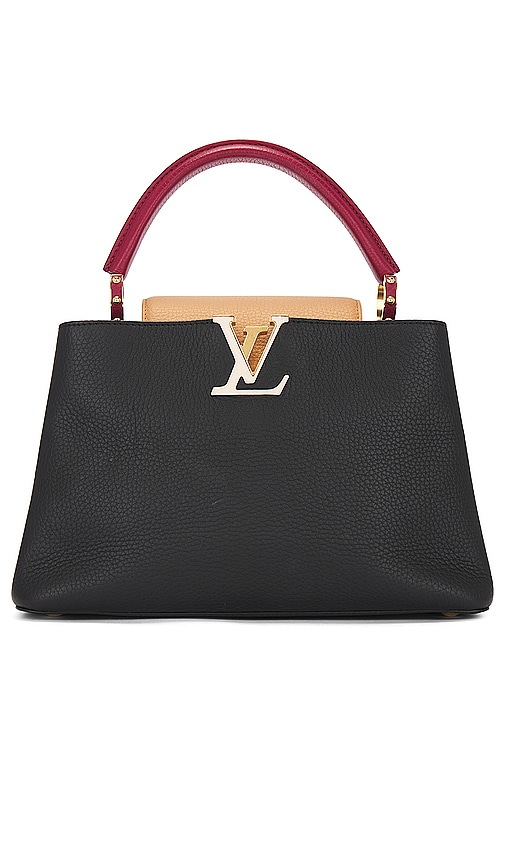 Fwrd Renew Louis Vuitton Taurillon Capucines Handbag In Black