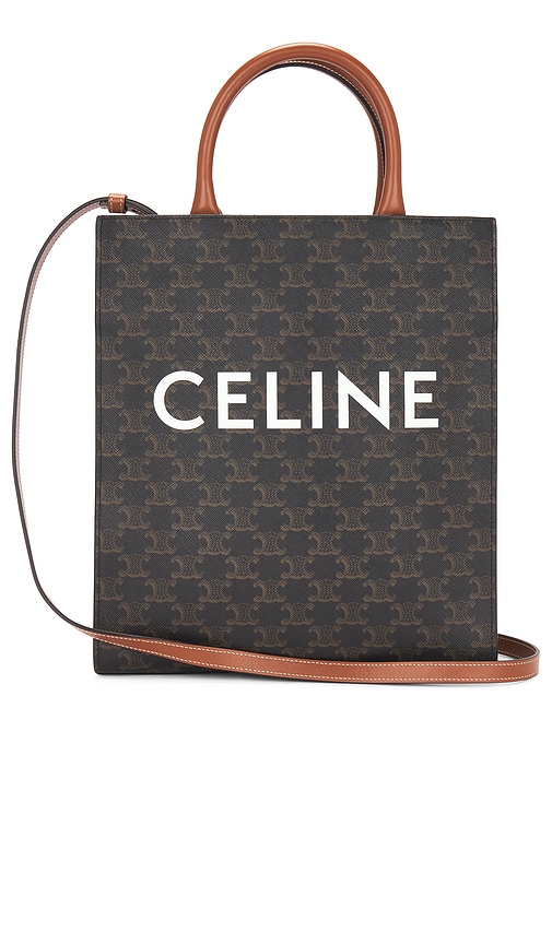 FWRD Renew Celine Vertical Cabas Triomphe Shoulder Bag in Brown