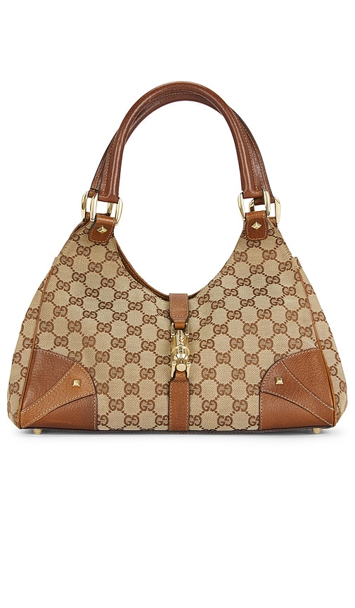 FWRD Renew Gucci Jackie Shoulder Bag in Brown