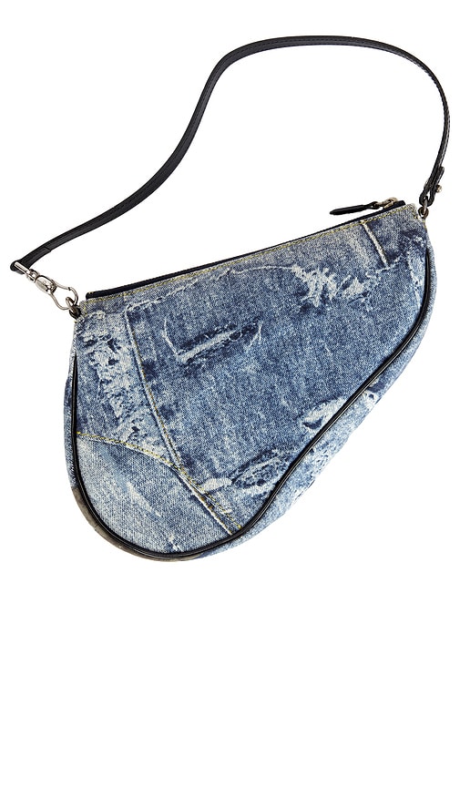 FWRD Renew Dior Denim Saddle Bag